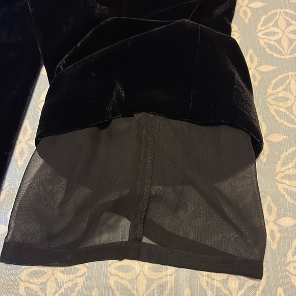 Vintage Ann Taylor black velvet wide leg pants - Picture 8 of 8